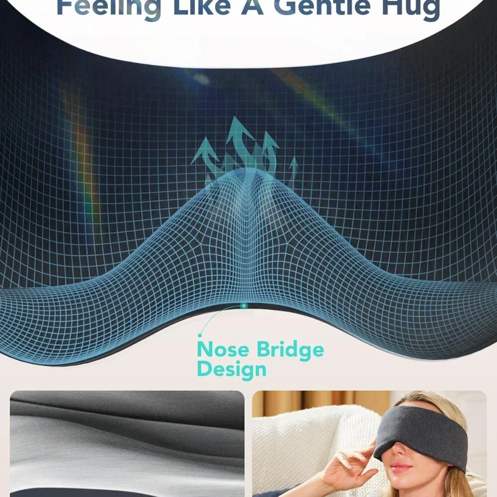 SKG Restore Sleep Mask-100% Sleep Mask Blackout International Travel Essential